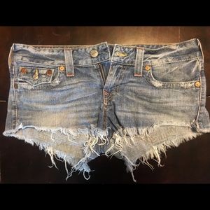 Women’s True Religion Joey Cut-Off Shorts, size 31